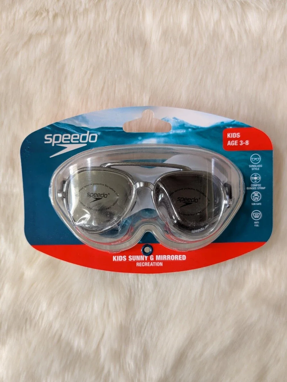 Speedo Kids Sunny G Mirrored Swim Goggles Ages 3-8